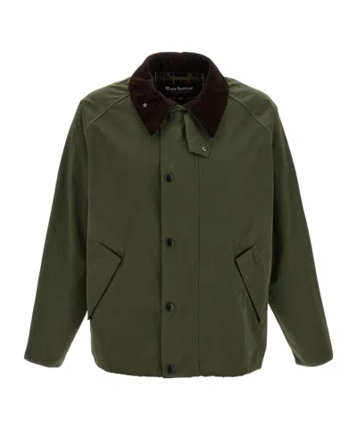 Barbour Long Sleeve Casual Jacket In Green