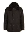 Barbour Beaufort Cotton Hooded Coat In Black