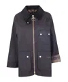 Barbour Long Sleeve Casual Jacket In Black