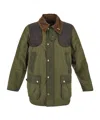 Barbour Bedale Washed Wax Jacket Aw25 Wax Cor Outw In Green
