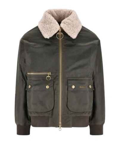 Barbour Long Sleeve Casual Jacket In Green
