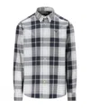 Barbour Checked Embroidered Shirt In Gray