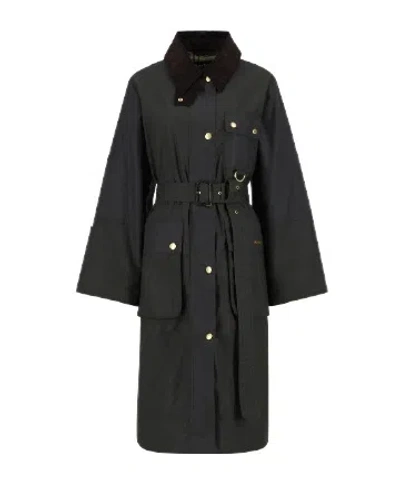 Barbour Long Sleeve Coat In Black