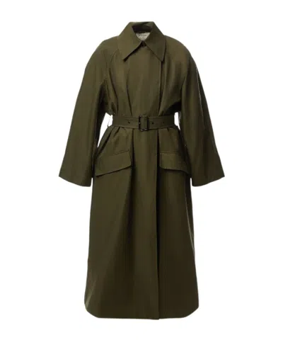 Barbour Long Sleeve Coat In Green