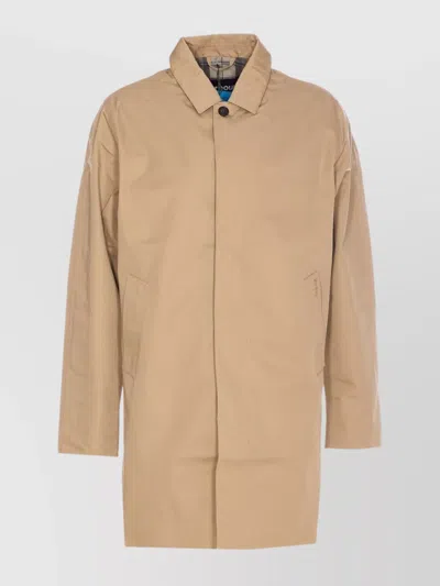 Barbour Long Sleeve Collared Jacket Pockets In Nude