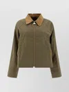 Barbour Long Sleeve Contrast Collar Front Pocket Jacket