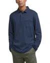 Barbour Long Sleeve Cornpatch Polo Shirt In Blue