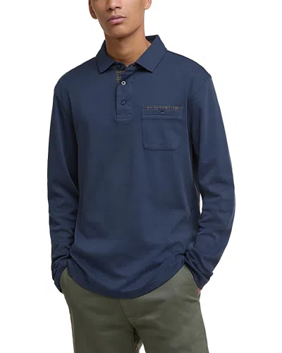 BARBOUR LONG SLEEVE CORNPATCH POLO SHIRT