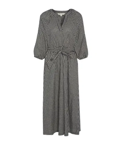 Barbour Long Sleeve Dress In Gray