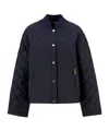 Barbour Wetherby Diamond Quilted Bomber Jacket In Blue