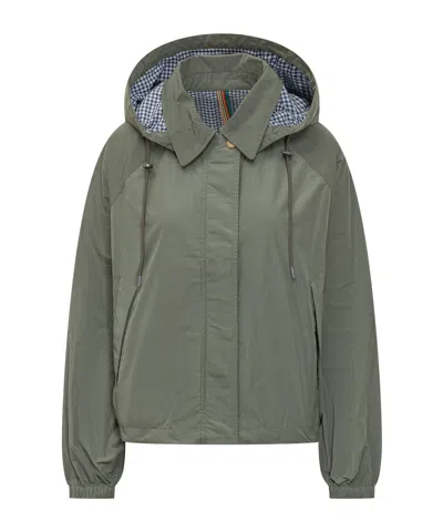Barbour X Paul Smith Hooded Jacket In Green