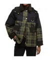 Barbour Elaine Tartan-check Zip-front Jacket In Multi