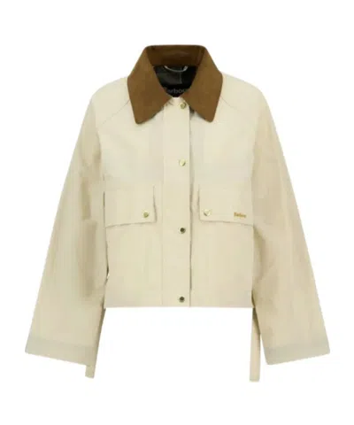 Barbour Long Sleeve Jacket In Neutral