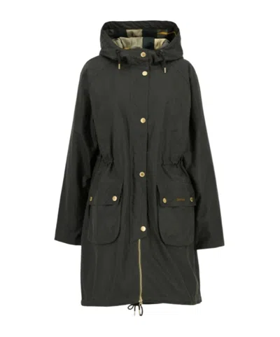 Barbour Long Sleeve Parka In Black