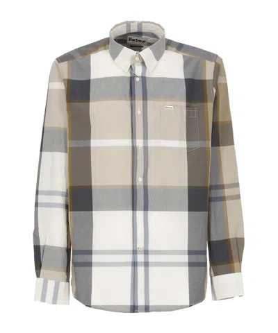BARBOUR LONG-SLEEVE PLAID COTTON SHIRT
