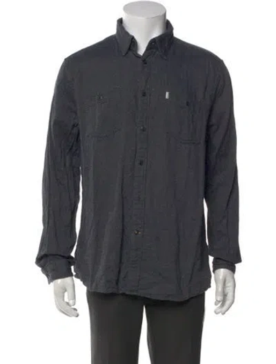 Pre-owned Barbour Long Sleeve Shirt In Blue