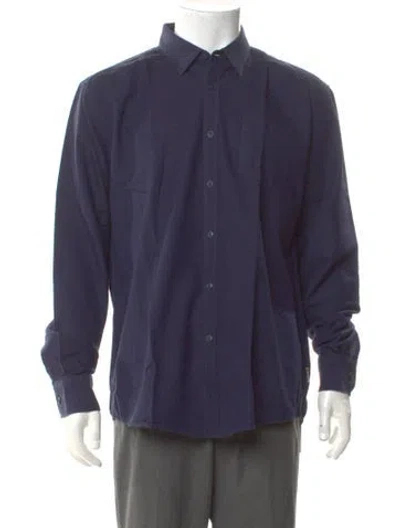 Pre-owned Barbour Long Sleeve Shirt In Blue