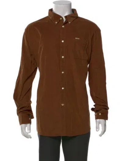 Pre-owned Barbour Long Sleeve Shirt In Brown