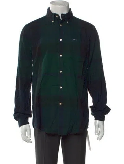 Pre-owned Barbour Long Sleeve Shirt In Green
