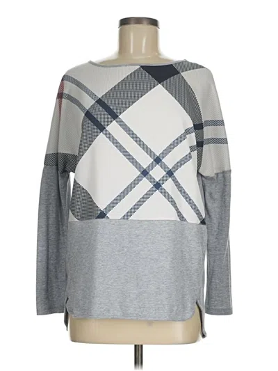 Pre-owned Barbour Long Sleeve T-shirt In Gray