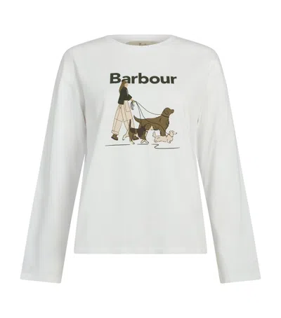 Barbour Long-sleeve Woodhouse T-shirt In White