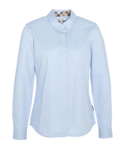 Barbour Long-sleeved Buttoned Shirt In Blue