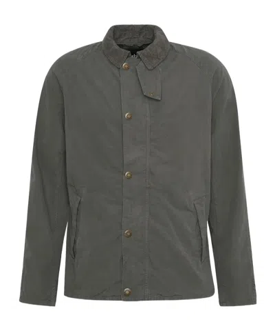 Barbour Long-sleeved Casual Jacket In Green