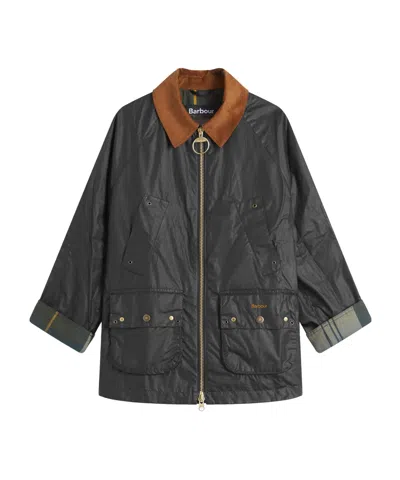 Barbour Long-sleeved Casual Jacket In Black