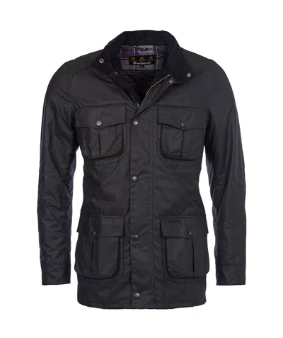 Barbour Long-sleeved Casual Jacket In Black