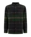 Barbour Chapter Tailored Check Overshirt In Black
