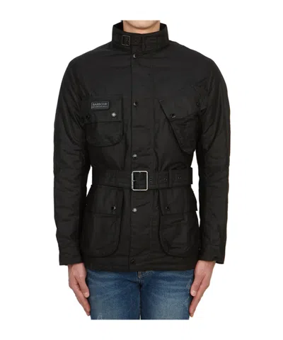 Barbour Long-sleeved Casual Jacket In Black