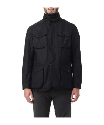 Barbour Long-sleeved Casual Jacket In Black