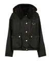Barbour Reighton Spey Waxed Jacket In Black