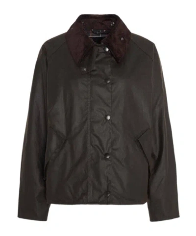 Barbour Long-sleeved Casual Jacket In Black