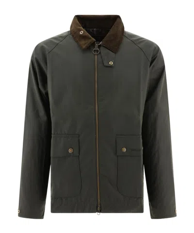 Barbour Long-sleeved Casual Jacket In Black