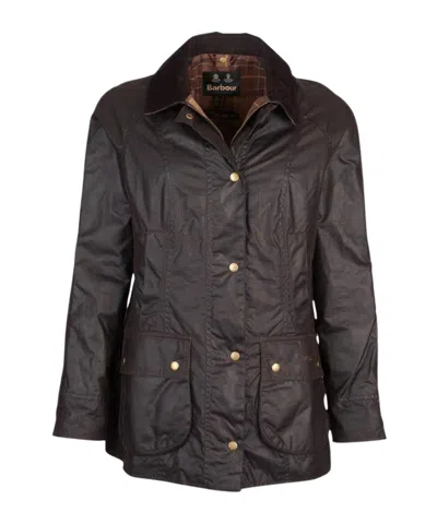 Barbour Long-sleeved Casual Jacket In Black