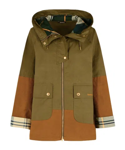 Barbour Long-sleeved Casual Jacket In Brown