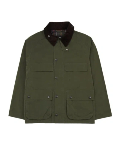 Barbour Long-sleeved Casual Jacket In Green