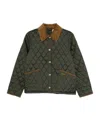 Barbour Quilted Corduroy-collar Jacket In Green