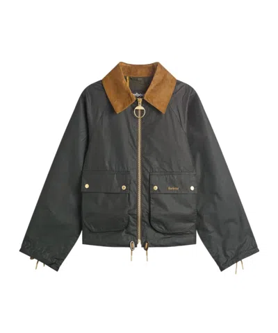 Barbour Long-sleeved Casual Jacket In Green
