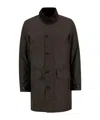 Barbour Long-sleeved Coat In Brown