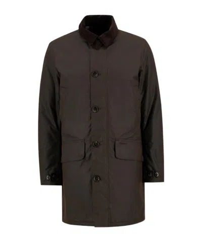 Barbour Long-sleeved Coat In Brown