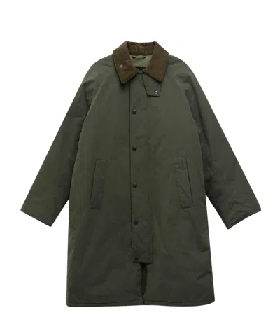 Barbour Long-sleeved Coat In Burgundy