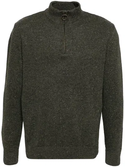 Barbour Long-sleeved Half-zip Jumper In 绿色