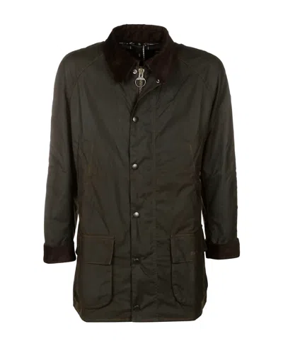Barbour Long-sleeved Lapel Jacket In Black
