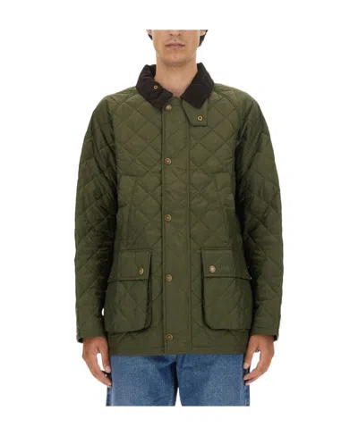 Barbour Long Sleeved Quilted Jacket In Green