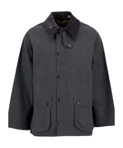 Barbour Long-sleeved Straight-hem Jacket In Black