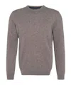 Barbour Long-sleeved Sweater In Gray