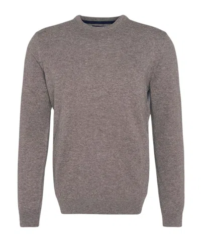 Barbour Long-sleeved Sweater In Gray