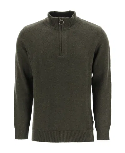 Barbour Long-sleeved Sweater In Green